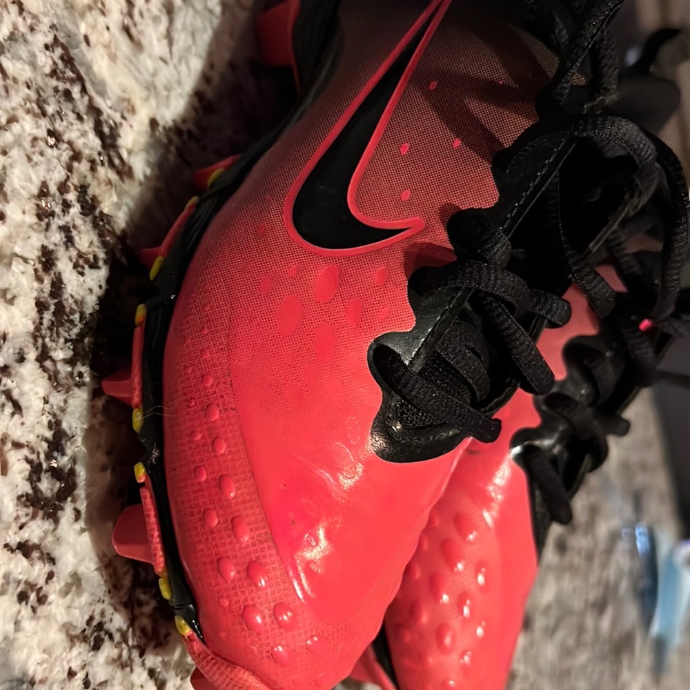 Nike Hyperdiamond 2 Fastflex Pink Black Keystone Youth Cleats size 1